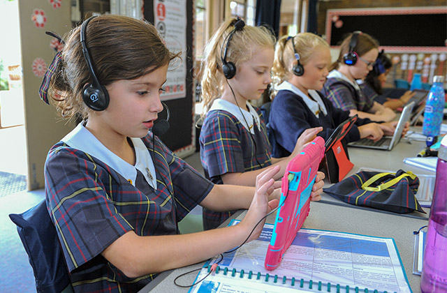 Students at Fairholme College Toowoomba