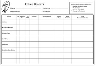 Example PCQ form